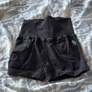 Free People Black High-Waisted Shorts